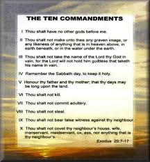 The Ten Commandments Exodus 20-7-17