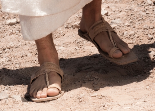 Jesus' feet